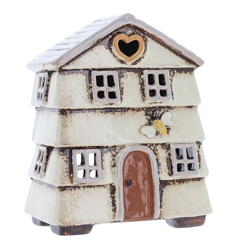 Cream Ceramic Beehive Tealight Holder