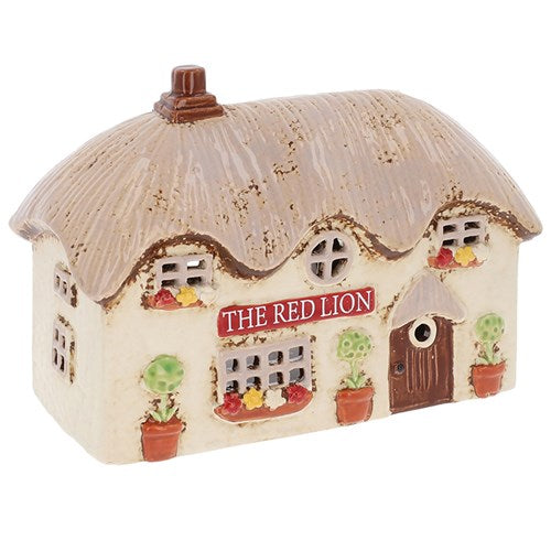 Country Pub Ceramic Candle Holder