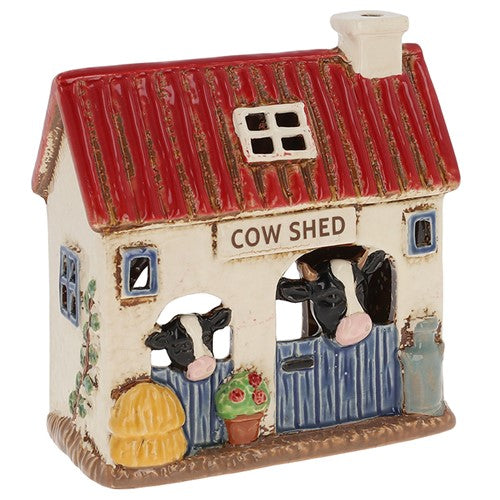 Cow Shed Candle Holder