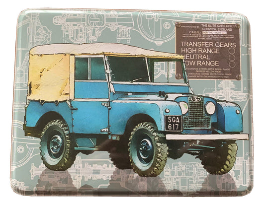 Vintage Land Rover Storage Tin