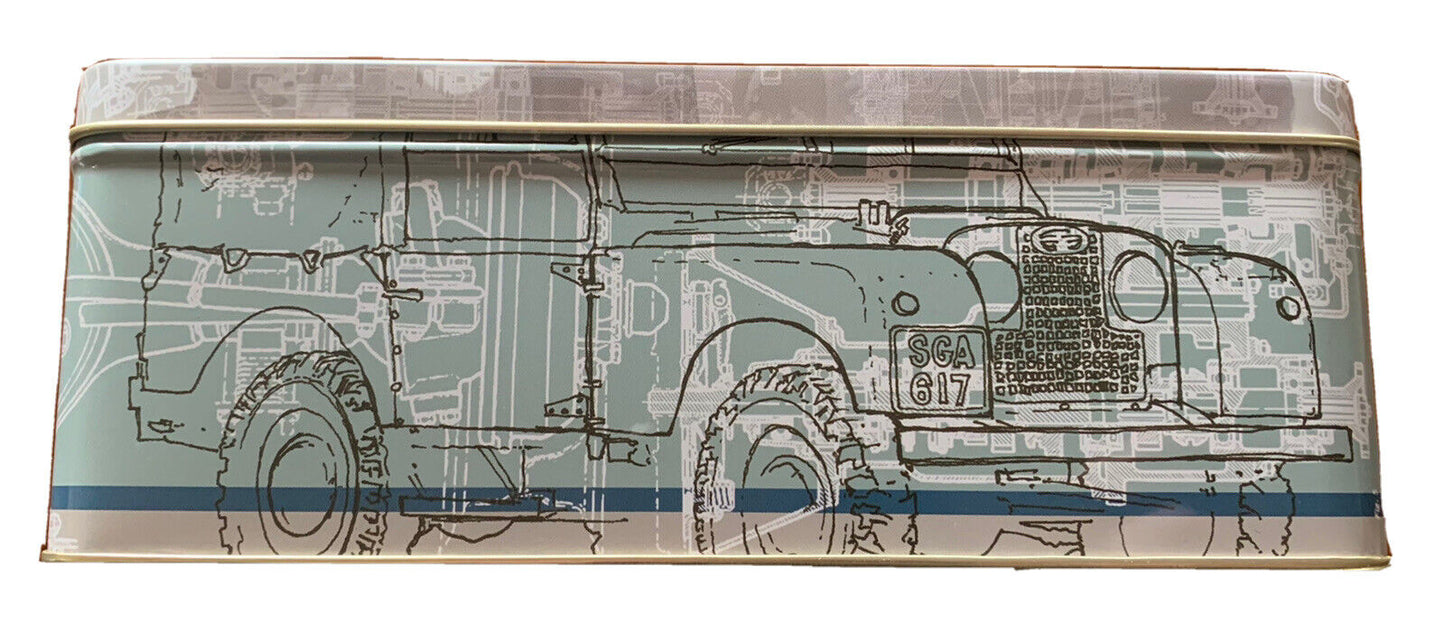 Vintage Land Rover Storage Tin