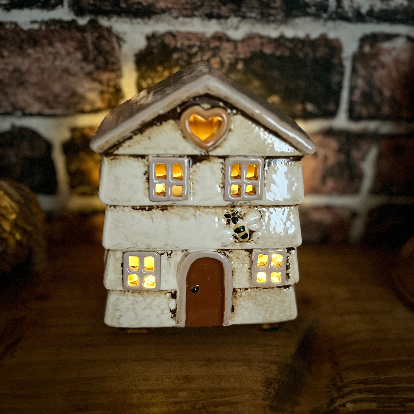 Cream Ceramic Beehive Tealight Holder