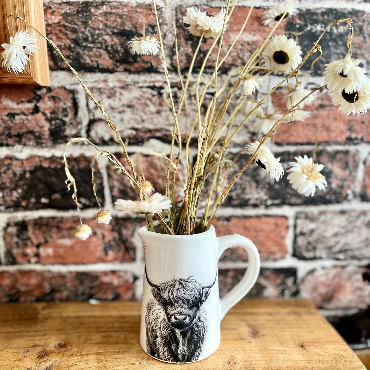 Cute Ceramic Highland Cow Jug