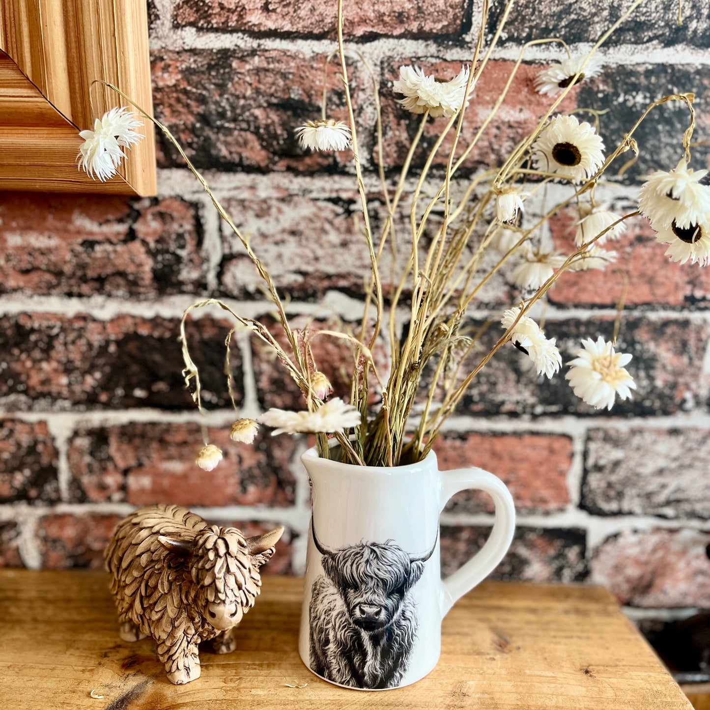 Cute Ceramic Highland Cow Jug