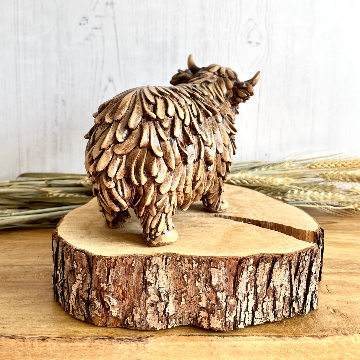 Large Highland Cow Resin Ornament