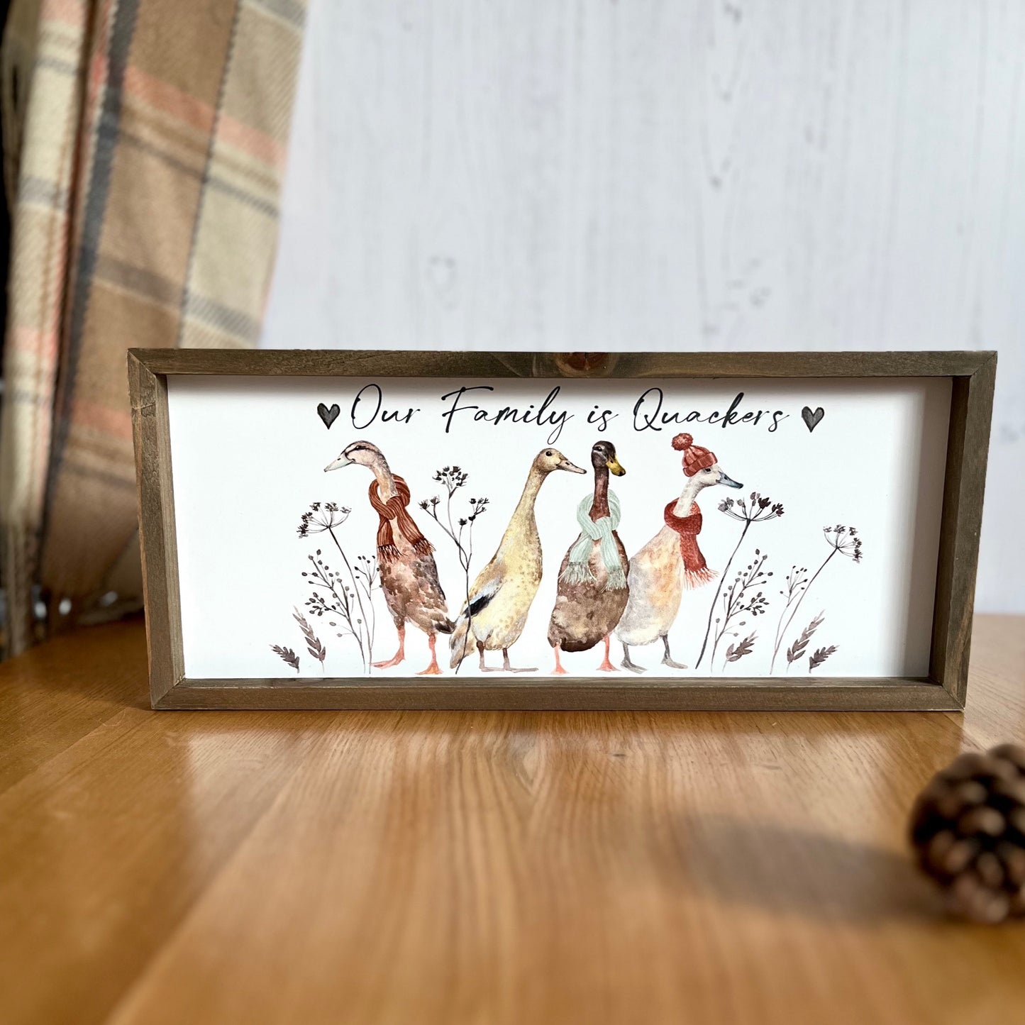 Duck Family Plaque Simple Display