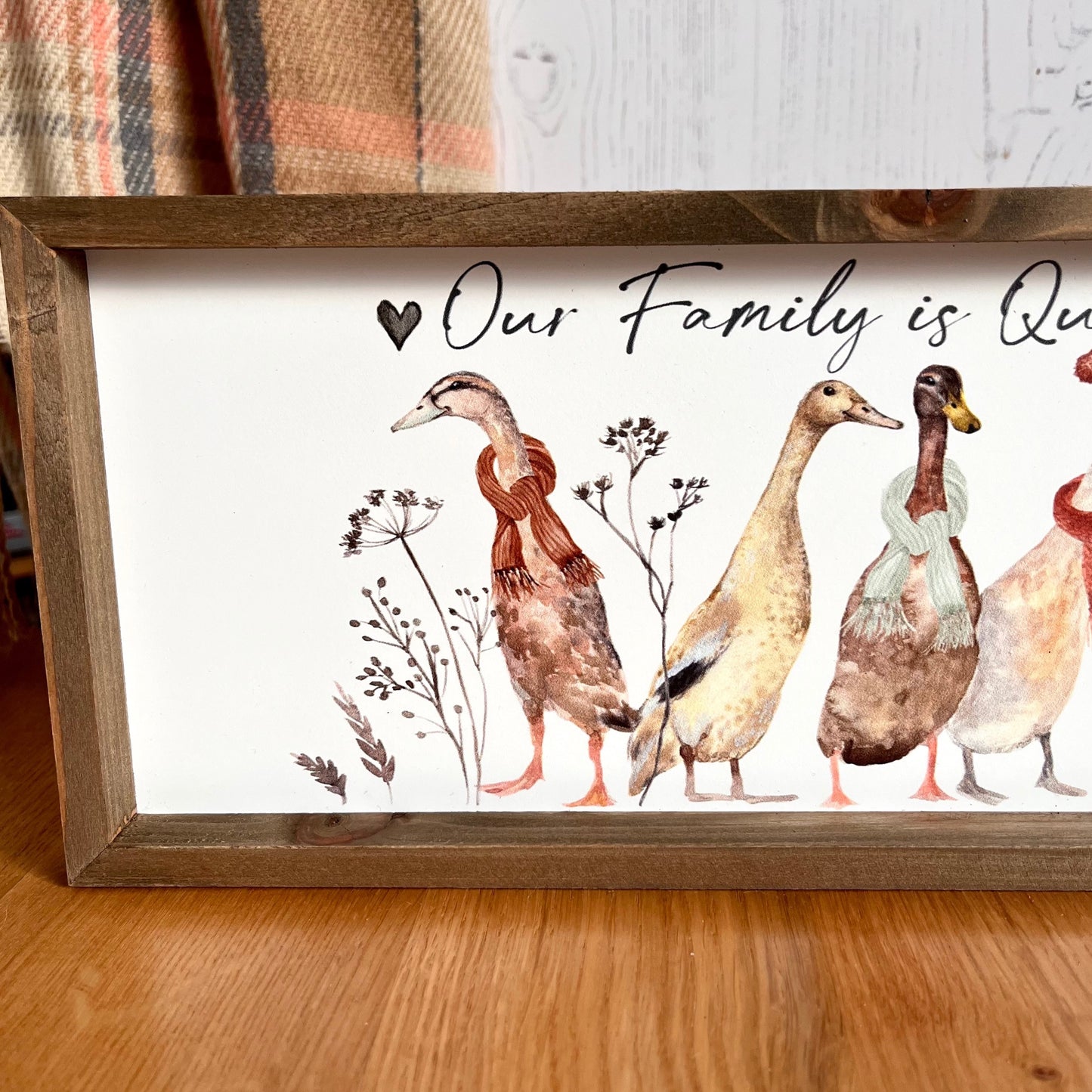 Duck Family Plaque Left Side