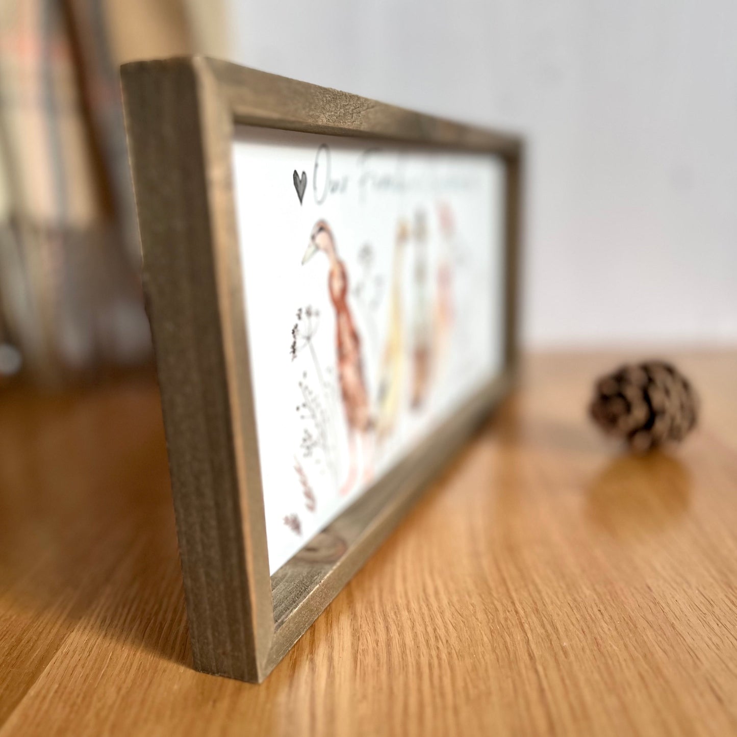 Duck Family Plaque Left Side Fade