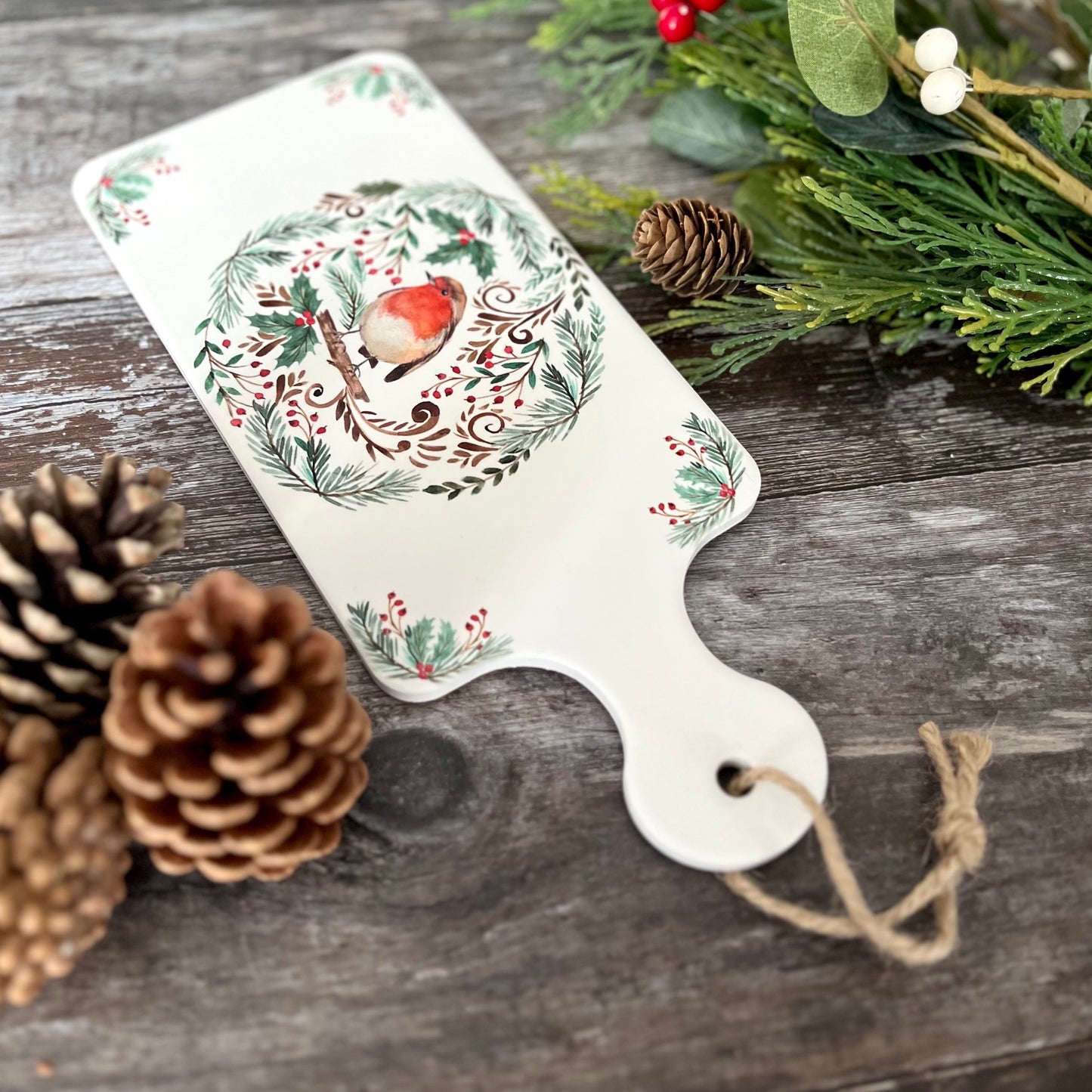 Ceramic Robin Trivet From Top