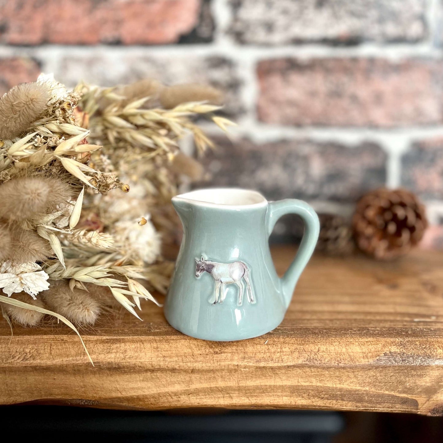 Ceramic Donkey Milk Jug Display