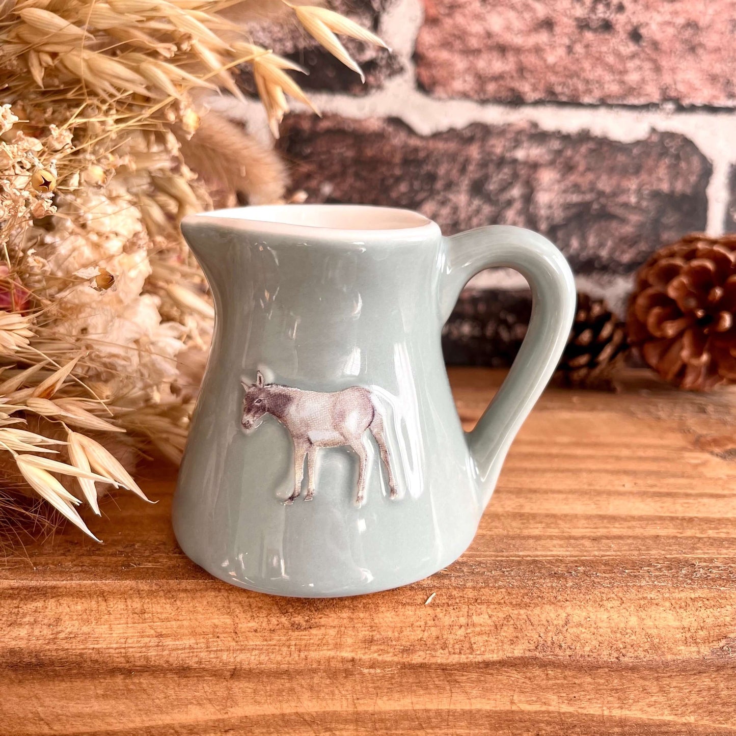Ceramic Donkey Milk Jug Close Up