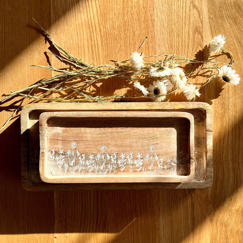 Display of Small Tray in Large Tray