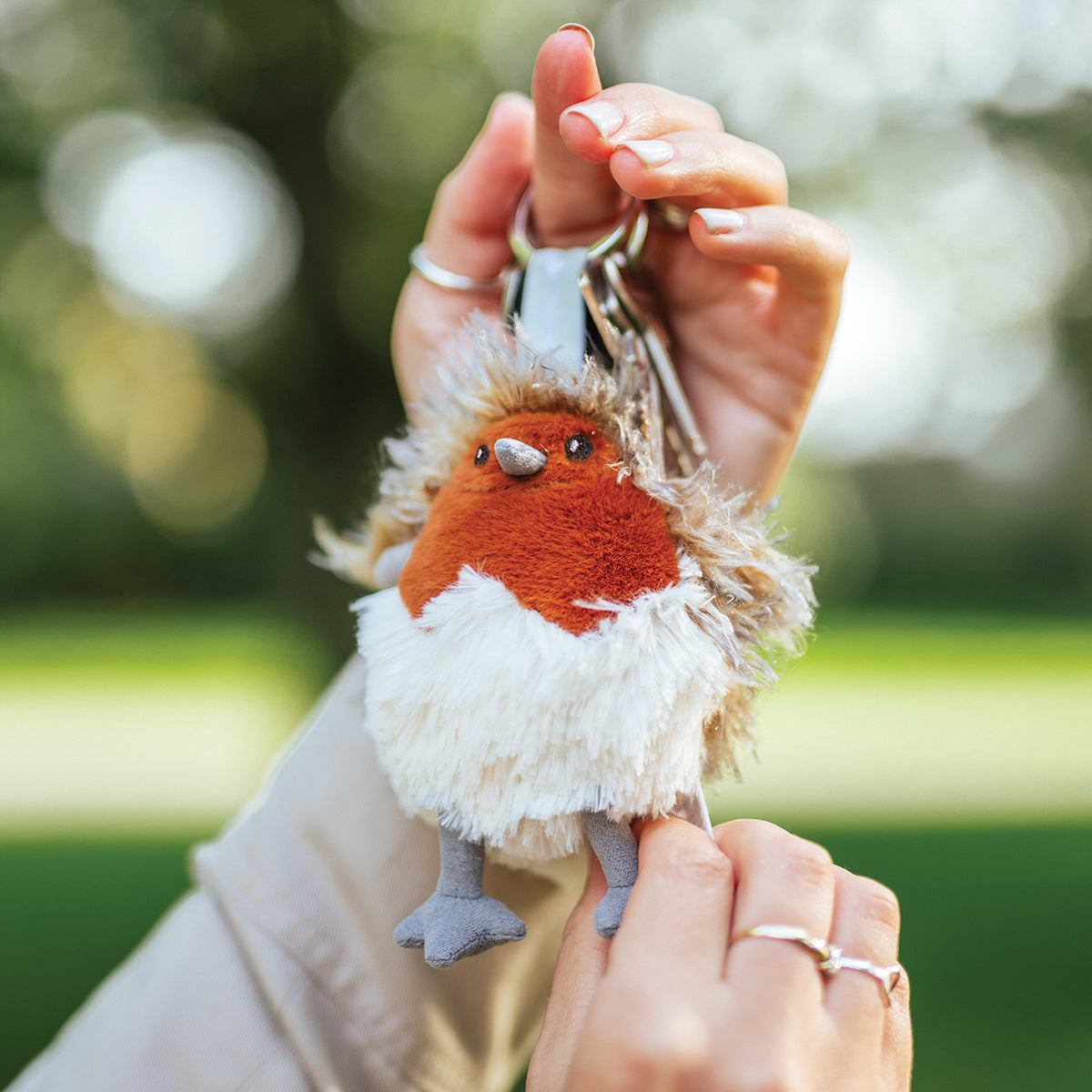 Plush Robin Keyring - Wrendale Designs