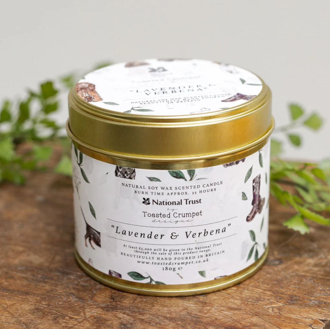 Lavender and Verbena Luxury Tin Candle