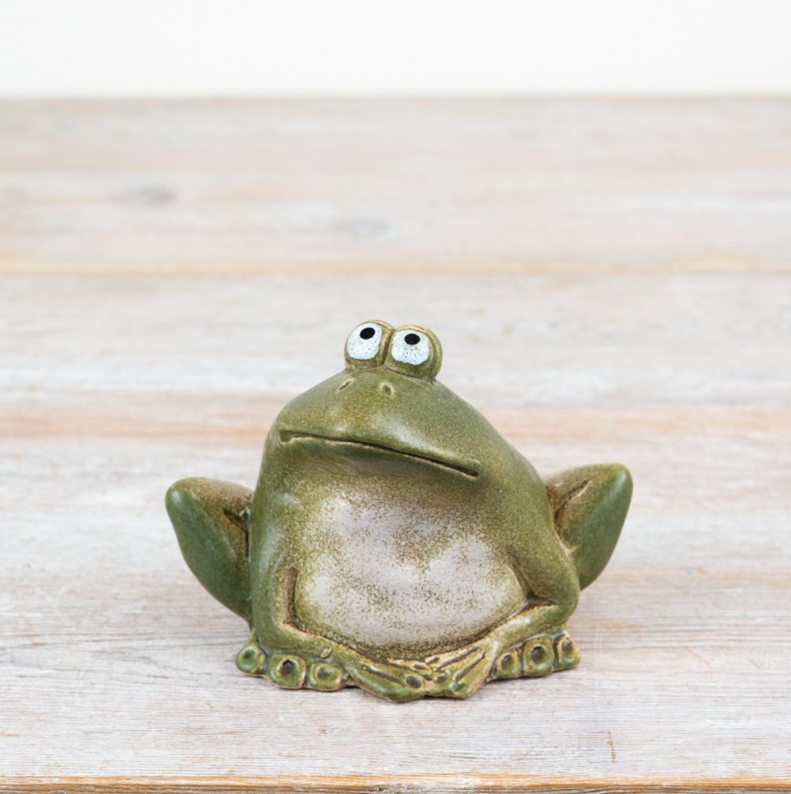 Green Ceramic Frog Ornament