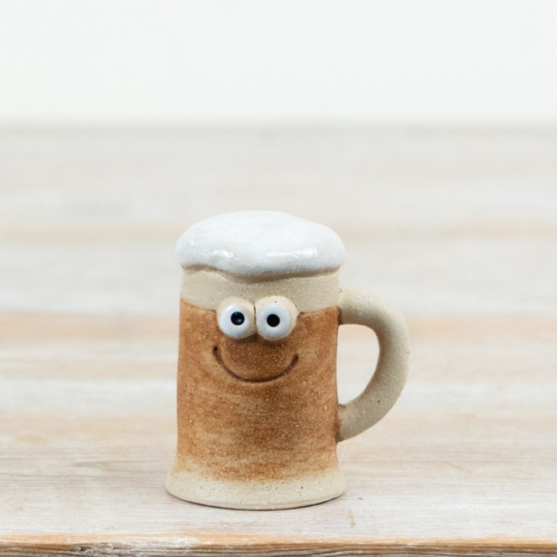 Ceramic Pint of Beer Ornament