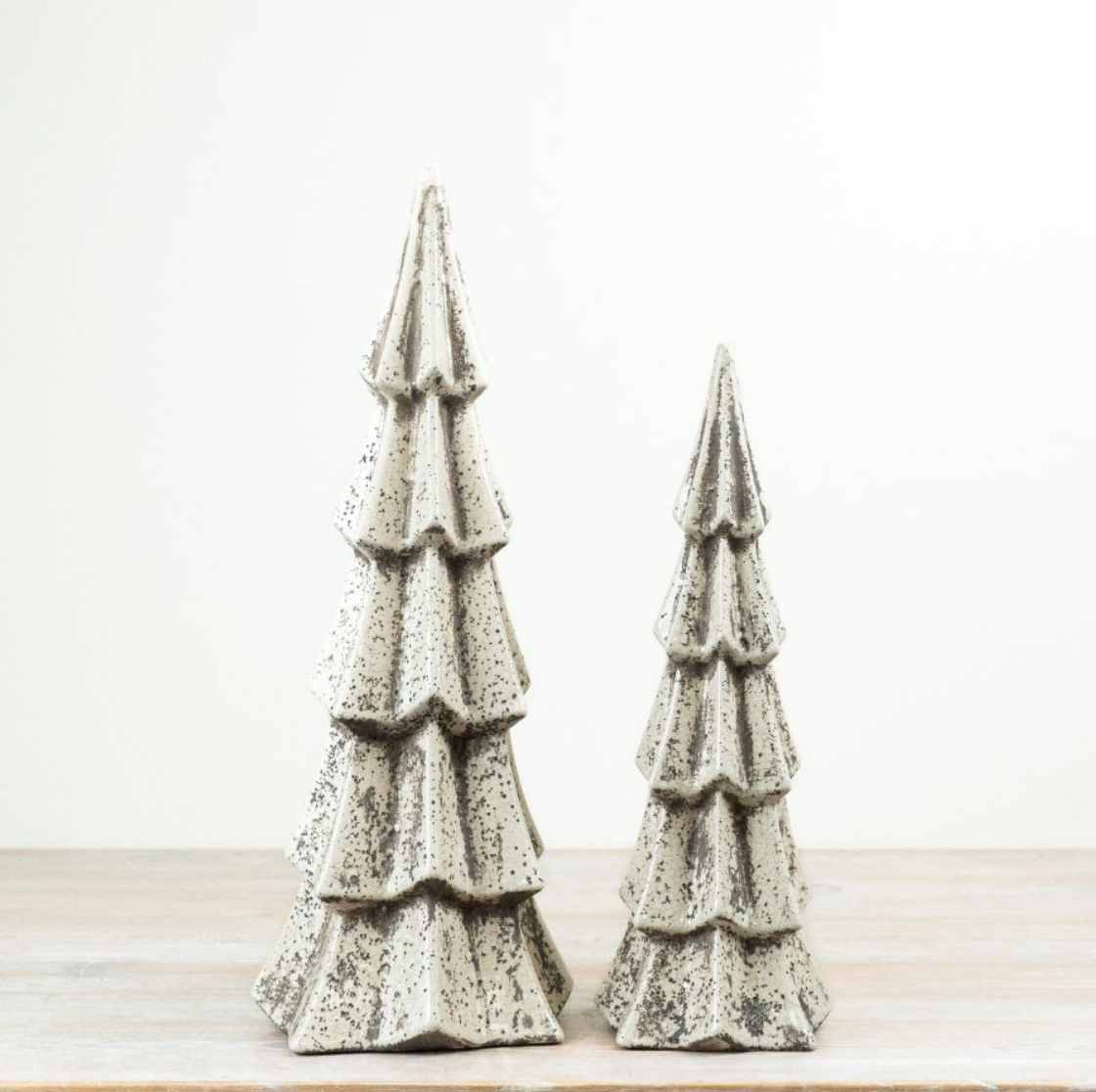 Tall White Shimmer Fur Tree