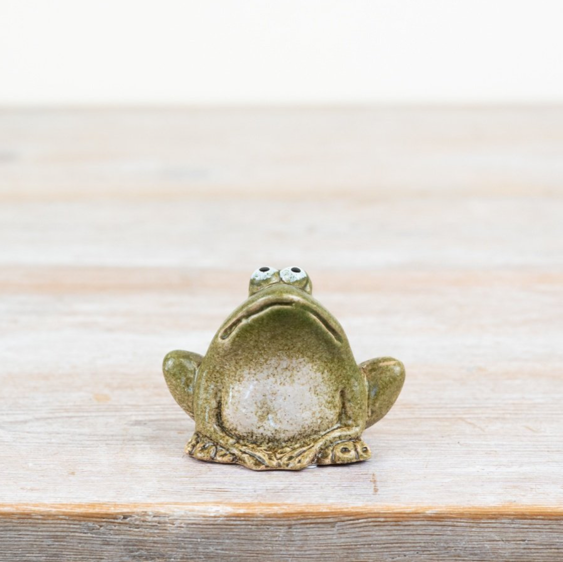 Green Ceramic Frog Ornament