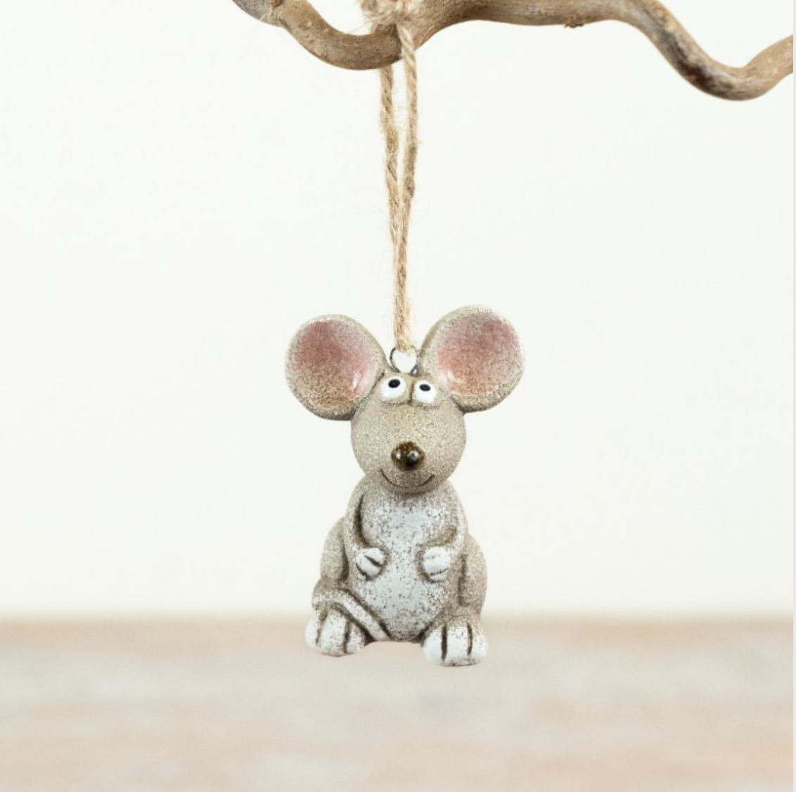 Sitting Stoneware Mouse