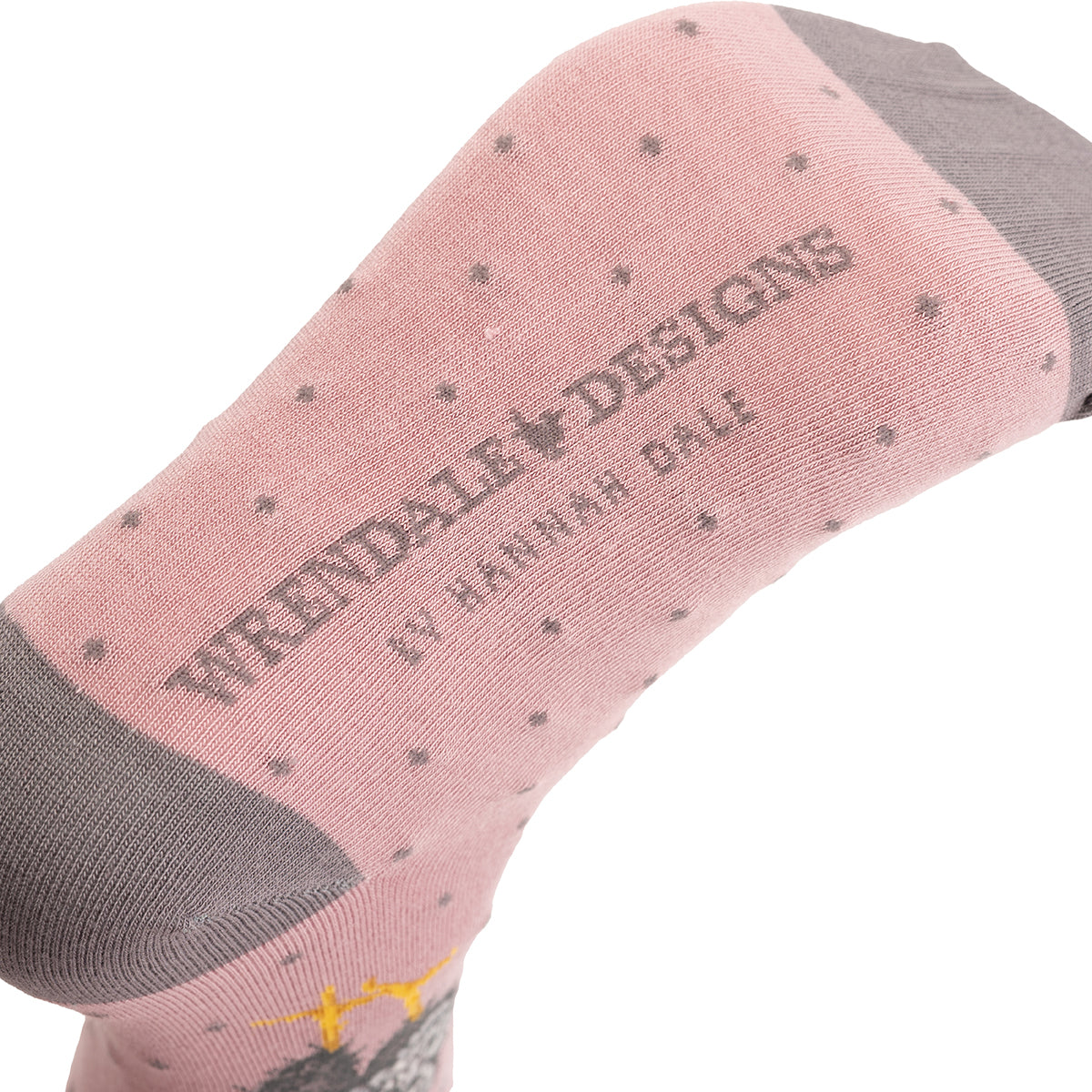 Pink Chicken Wrendale Designs Socks
