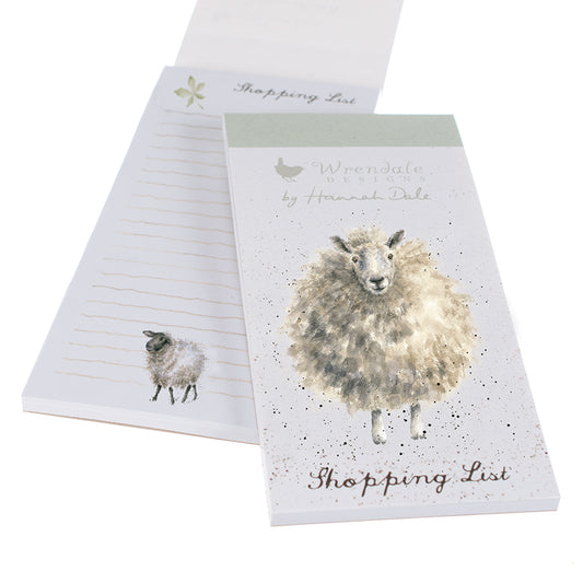 Sheep Magnetic Shopping List Pad - Wrendale Designs