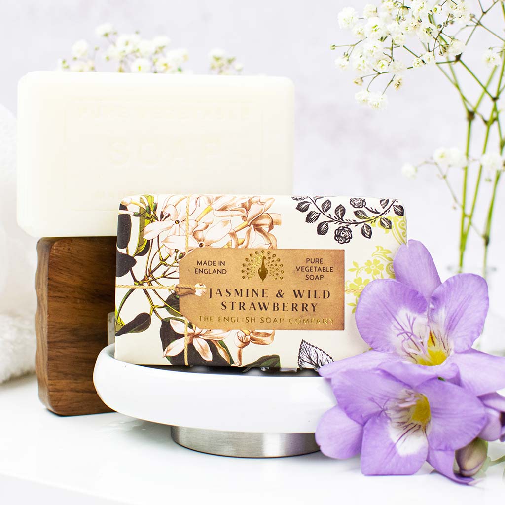 Jasmine & Wild Strawberry Luxury Shea Butter Soap Bar