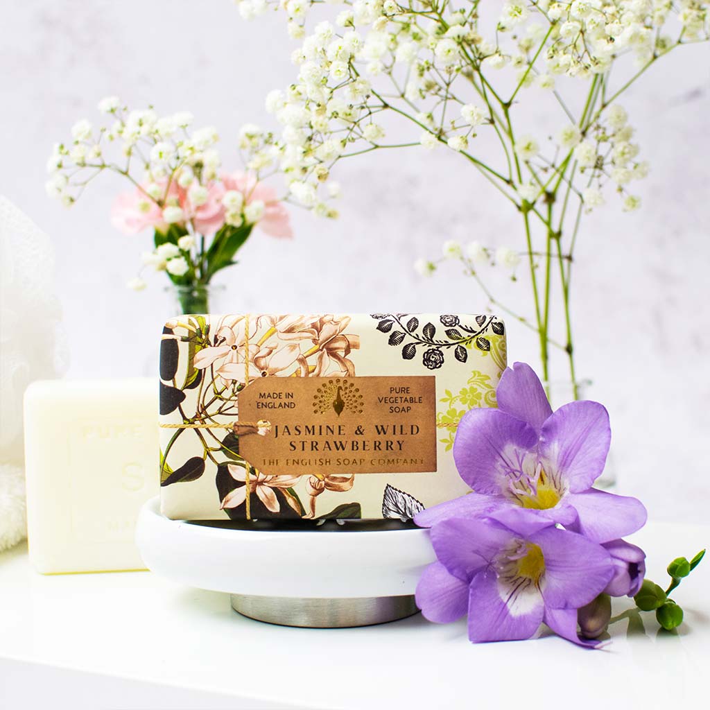 Jasmine & Wild Strawberry Luxury Shea Butter Soap Bar