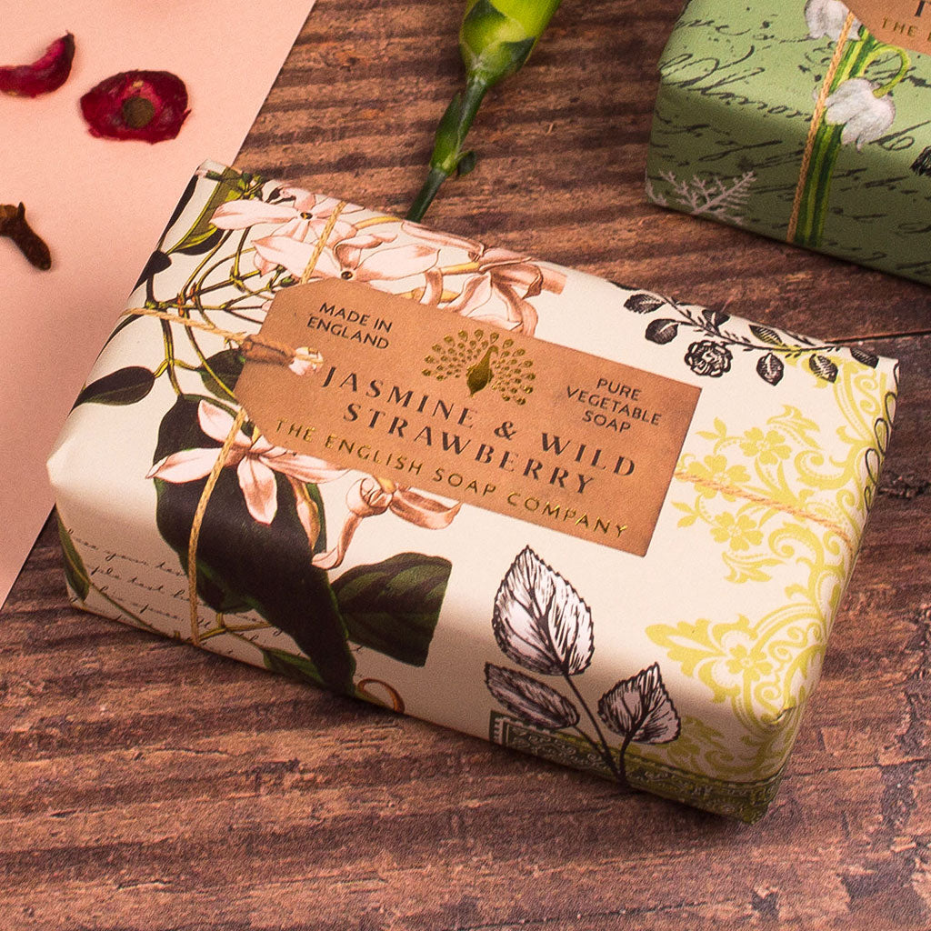 Jasmine & Wild Strawberry Luxury Shea Butter Soap Bar