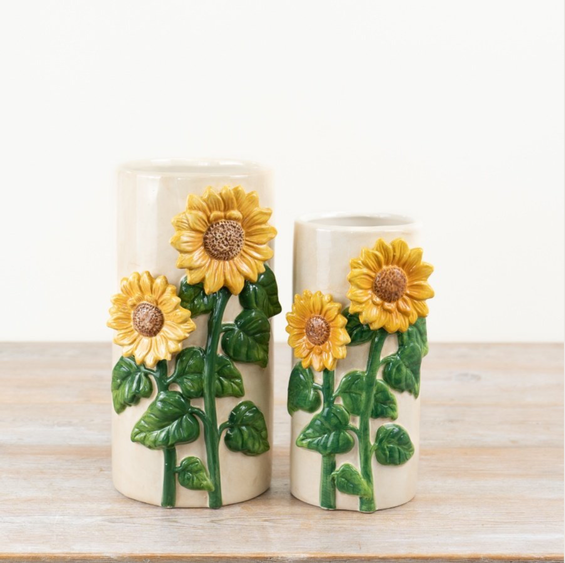 3D Sunflower Ceramic Vase