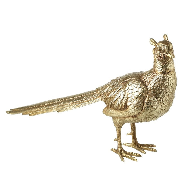Gold Pheasant Resin Ornament