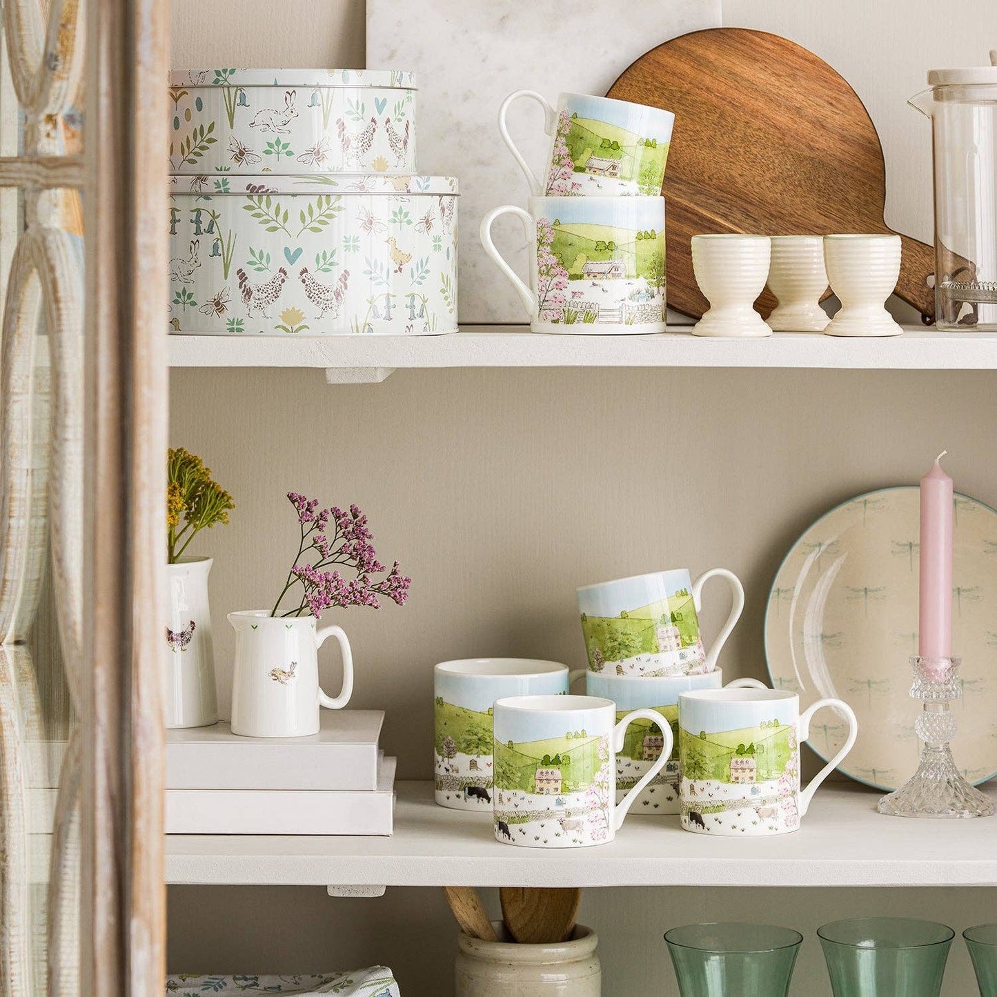 Spring Cottage Scene Mug