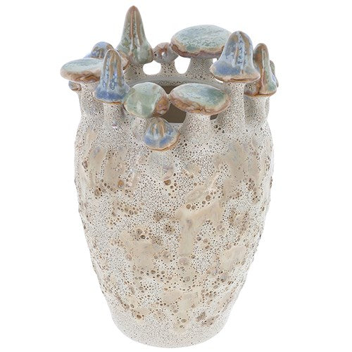 Ceramic Pastel Mushroom Vase