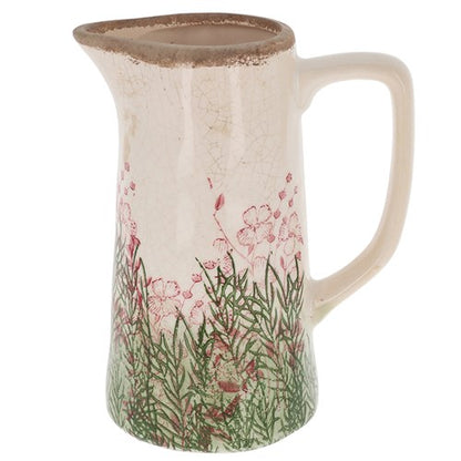 Wildflower Vintage Crackle Jug