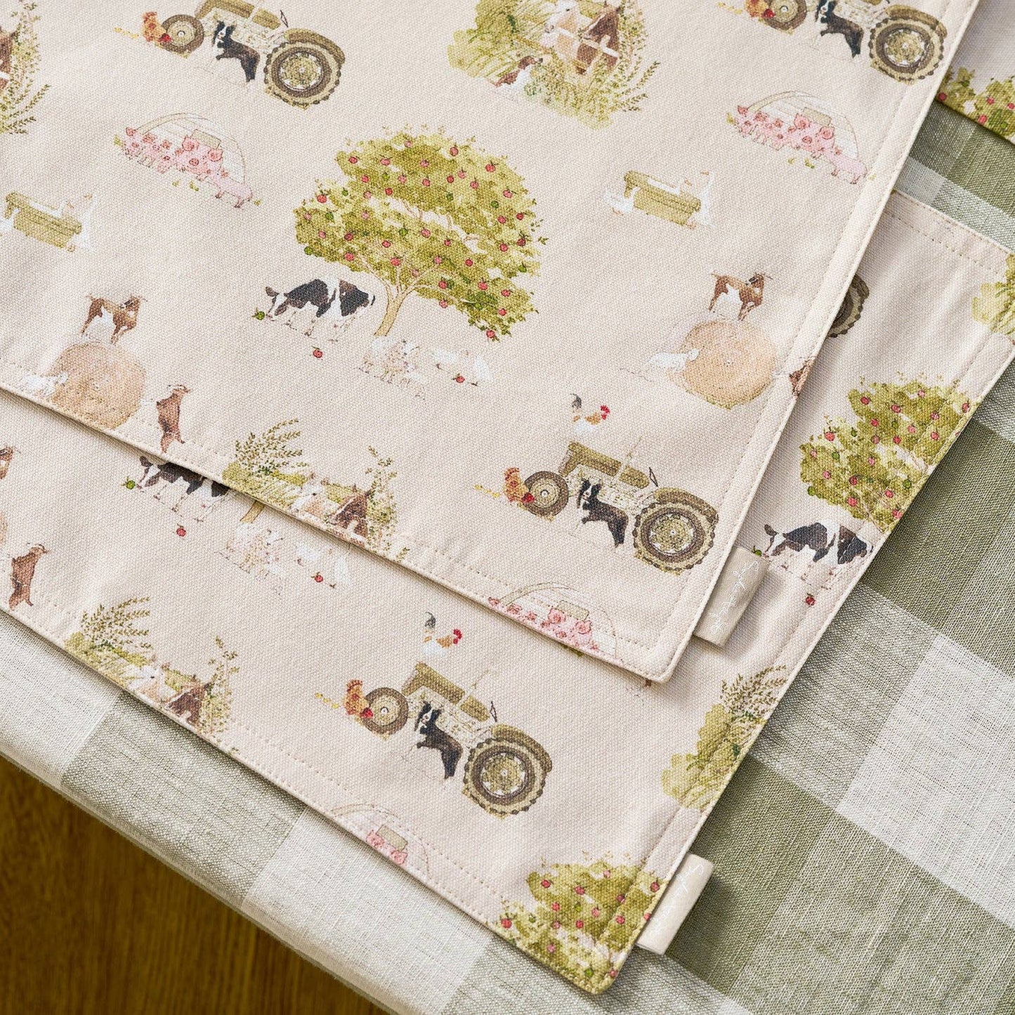 Farm Friends Washable Placemats (Set of 2)