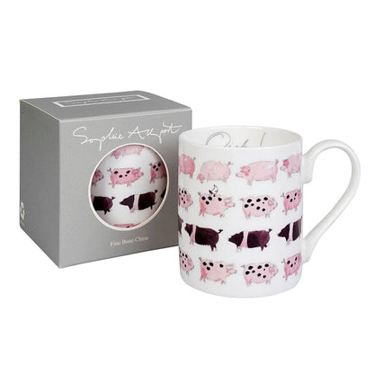 Pigs Oink China Mug by Sophie Allport