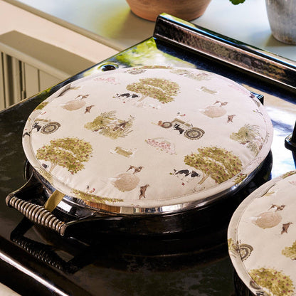 Farm Friends Circular Hob Cover