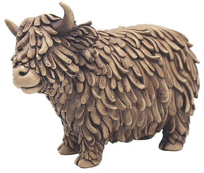 Large Highland Cow Resin Ornament