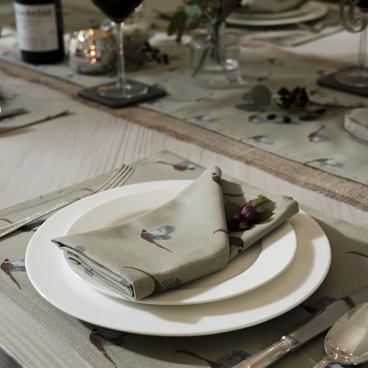 Sophie Allport Pheasant Table Runner