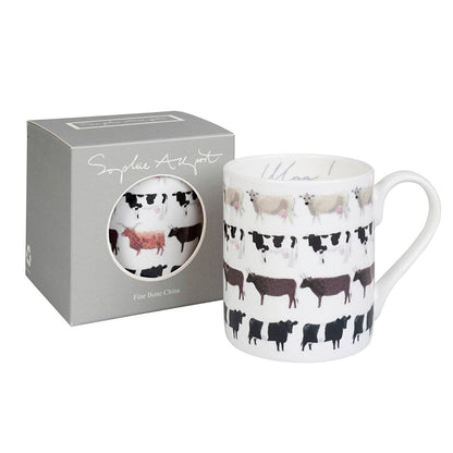 Cows Moo China Mug by Sophie Allport
