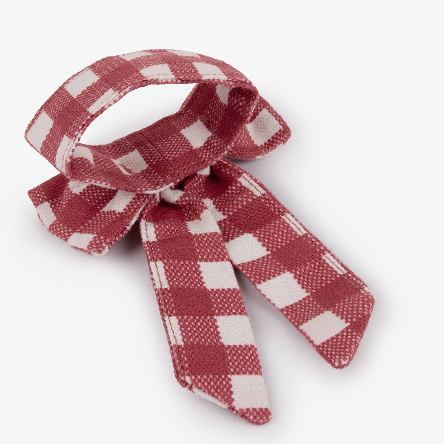Set of 4 Rustic Red Gingham Napkin Rings
