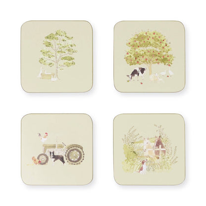 Farm Friends Coasters (Set of 4)