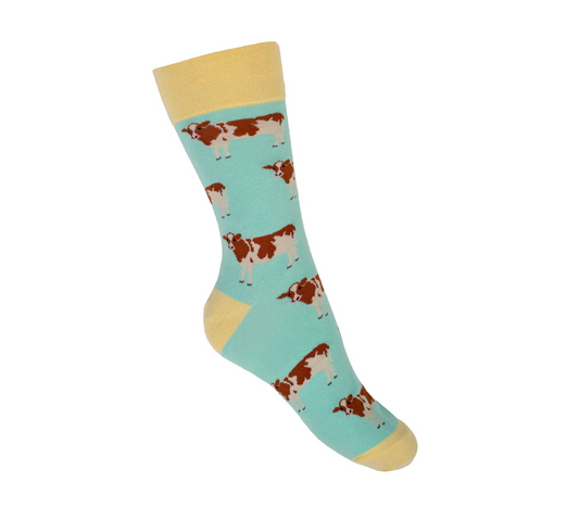 Ayrshire Cow Crew Socks