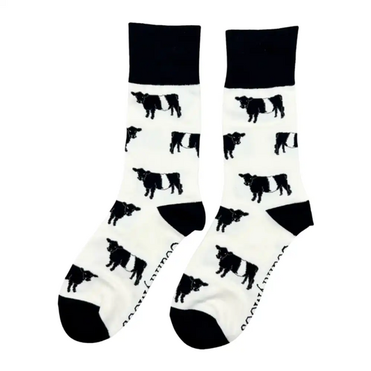 Belted Galloway Crew Socks