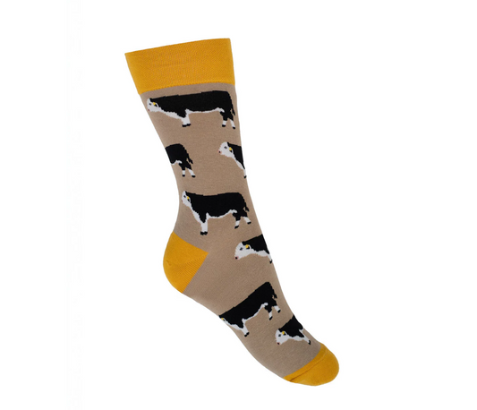 Black Hereford Crew Socks