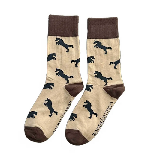 Black Horse Crew Socks
