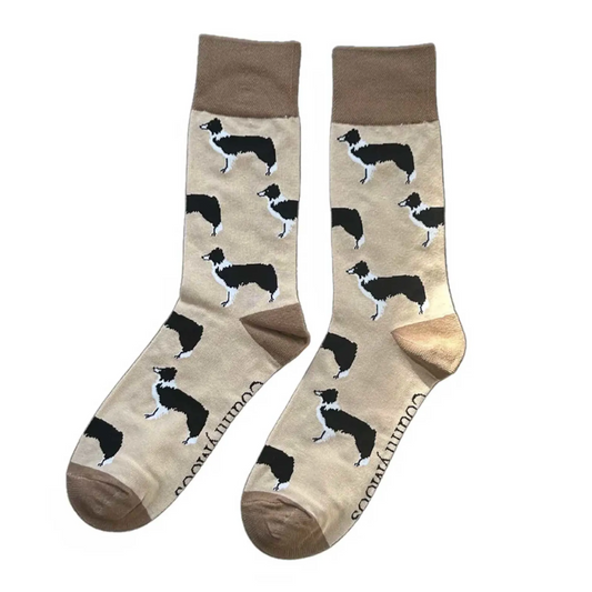 Border Collie Crew Socks