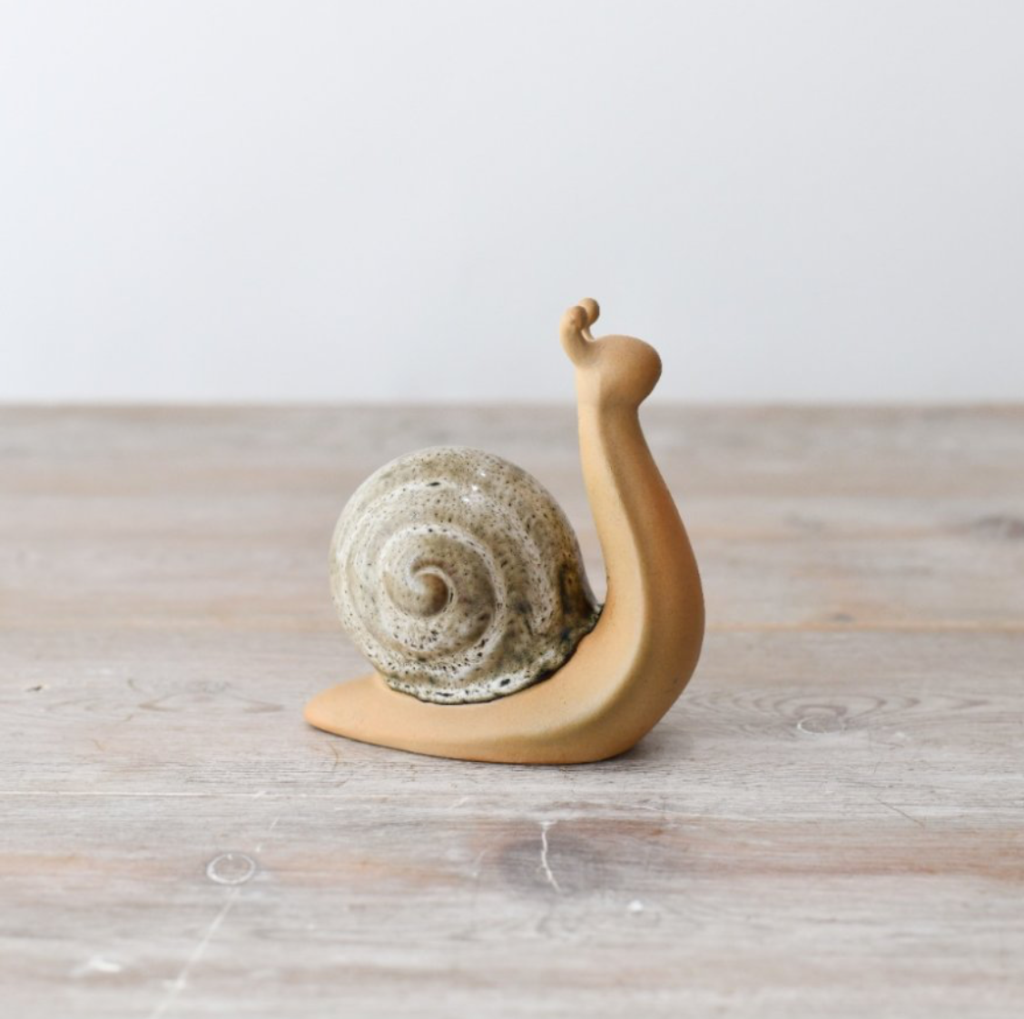 Stoneware Snail Ornament