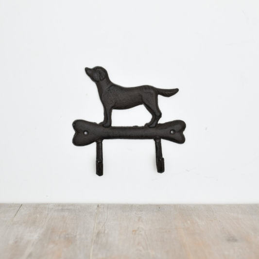 Dog & Bone Double Cast Iron Hook