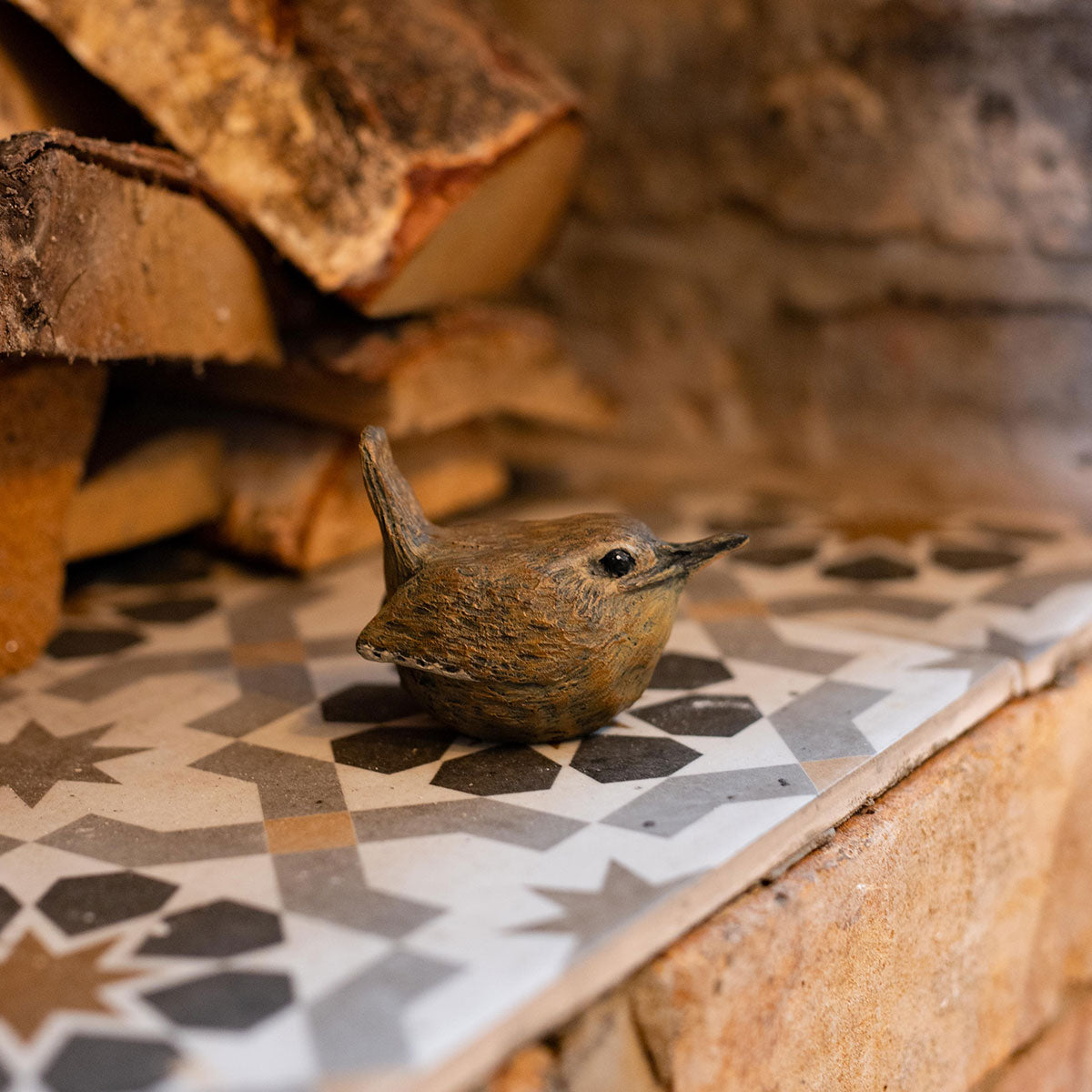 Wren Bird Resin Figurine