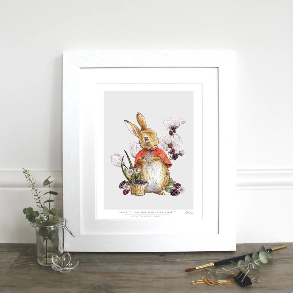 Flopsy Bunny Fine Art Print - Beatrix Potter Gifts